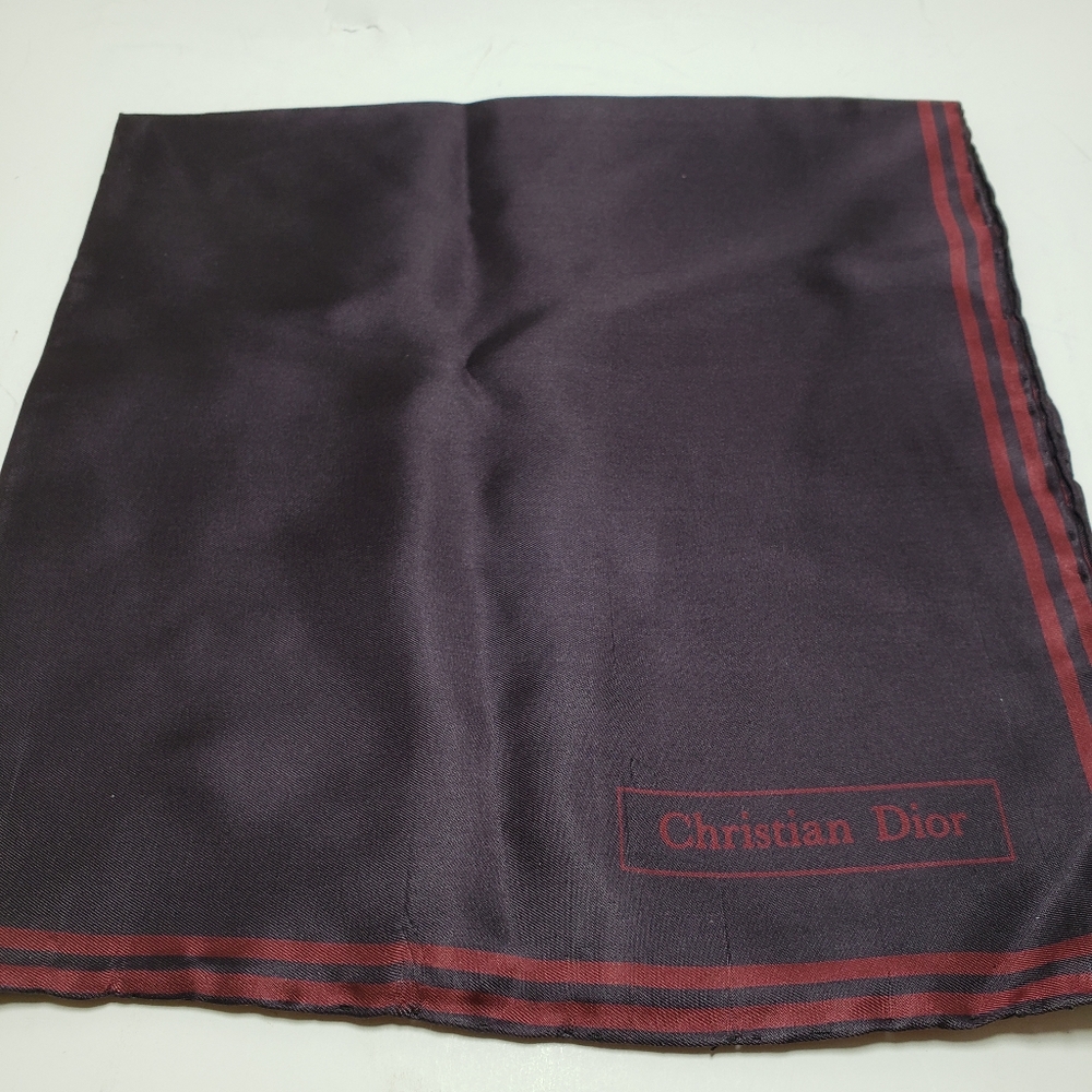 Christian Dior Vintage Silk Italy Import Square
